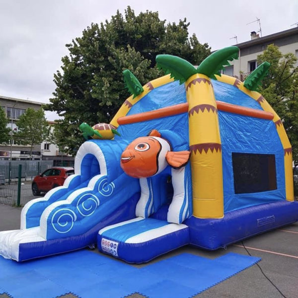Château gonflable océan, multiplay océan, chateau gonflable Nemo, jeu pour enfants